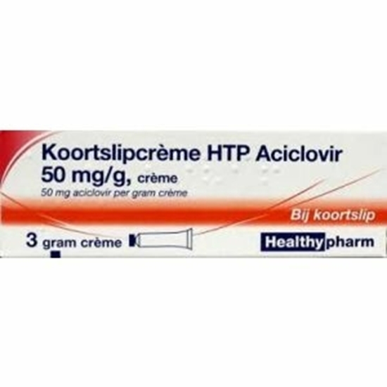 KOORTSLIPCREME ACICLOVIR 50 MGG TUBE 3 GR